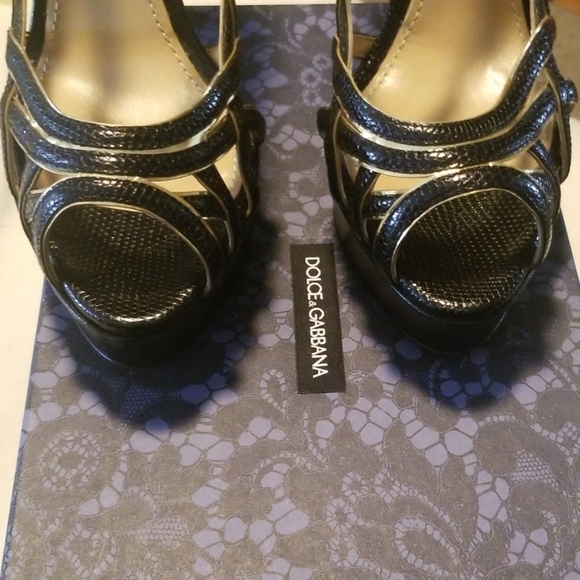 New in box Dolce Gabbana platform evening shoes - Picture 7 of 8